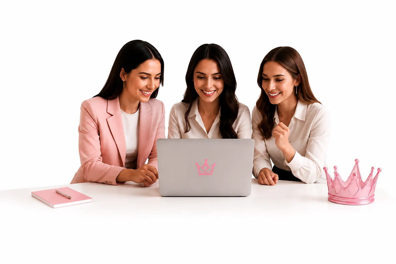 Equipe organizadora utilizando a Liga Miss