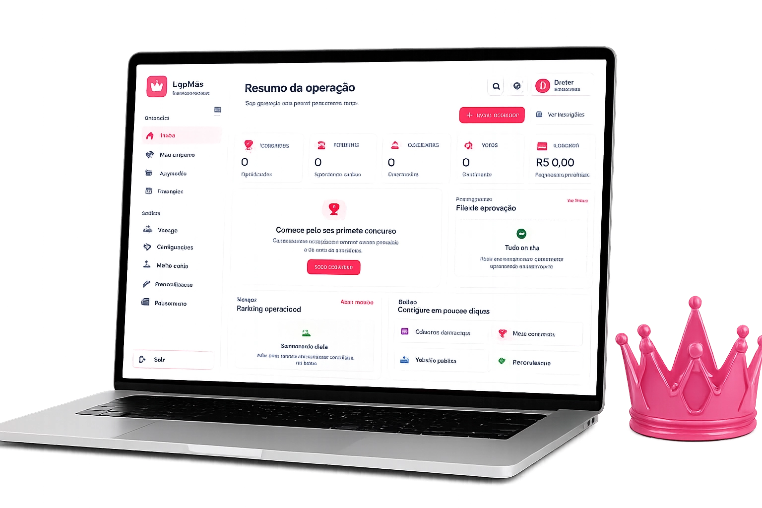 Plataforma para concursos e votação da Liga Miss