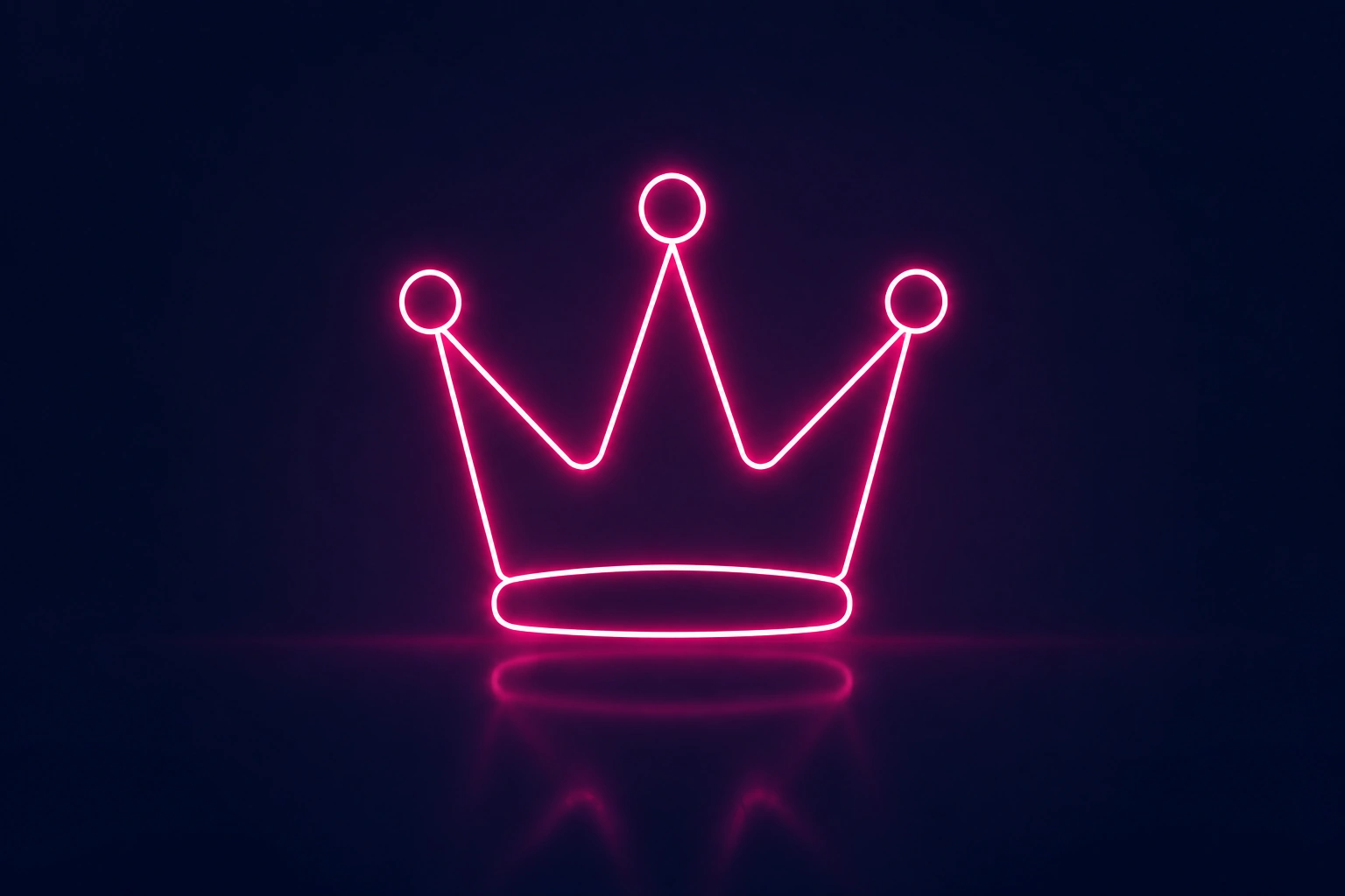 Coroa neon da Liga Miss